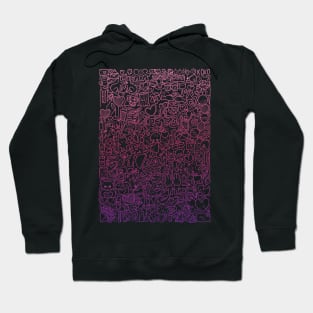 Valentine's Doodle Shirt (gradient) Hoodie